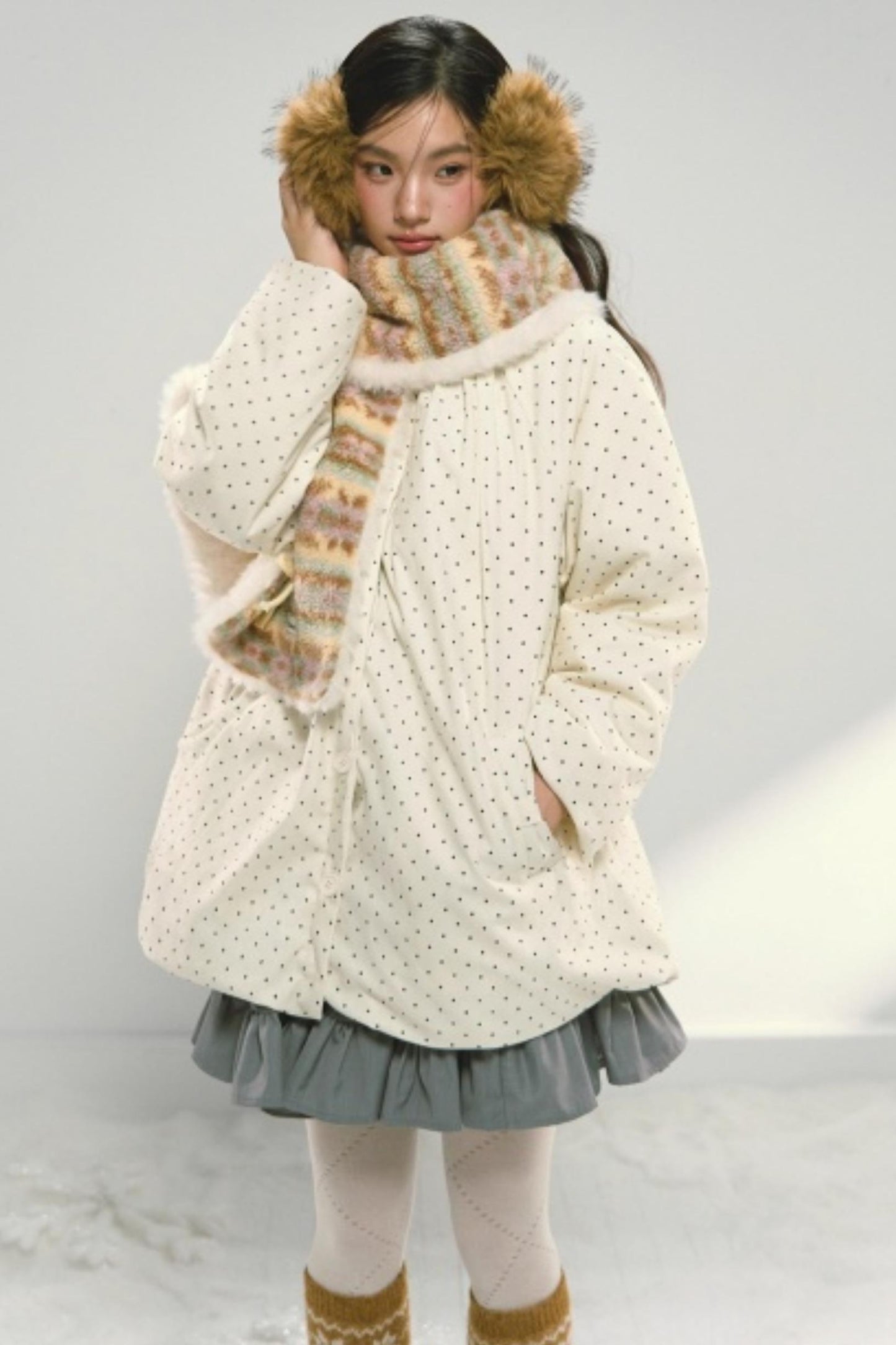 Fair Isle Plush Shawl