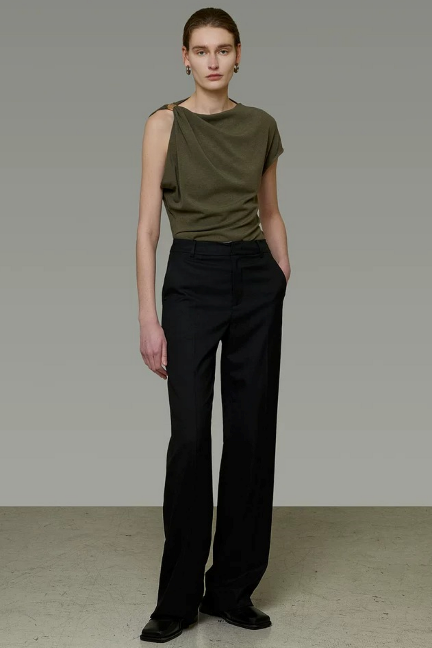 Unspoken Twist Knot Blouse