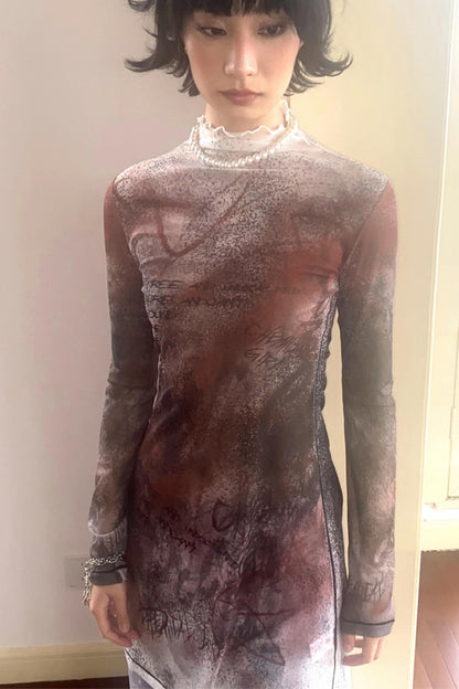 Neon Graffiti Long Sleeve Tee