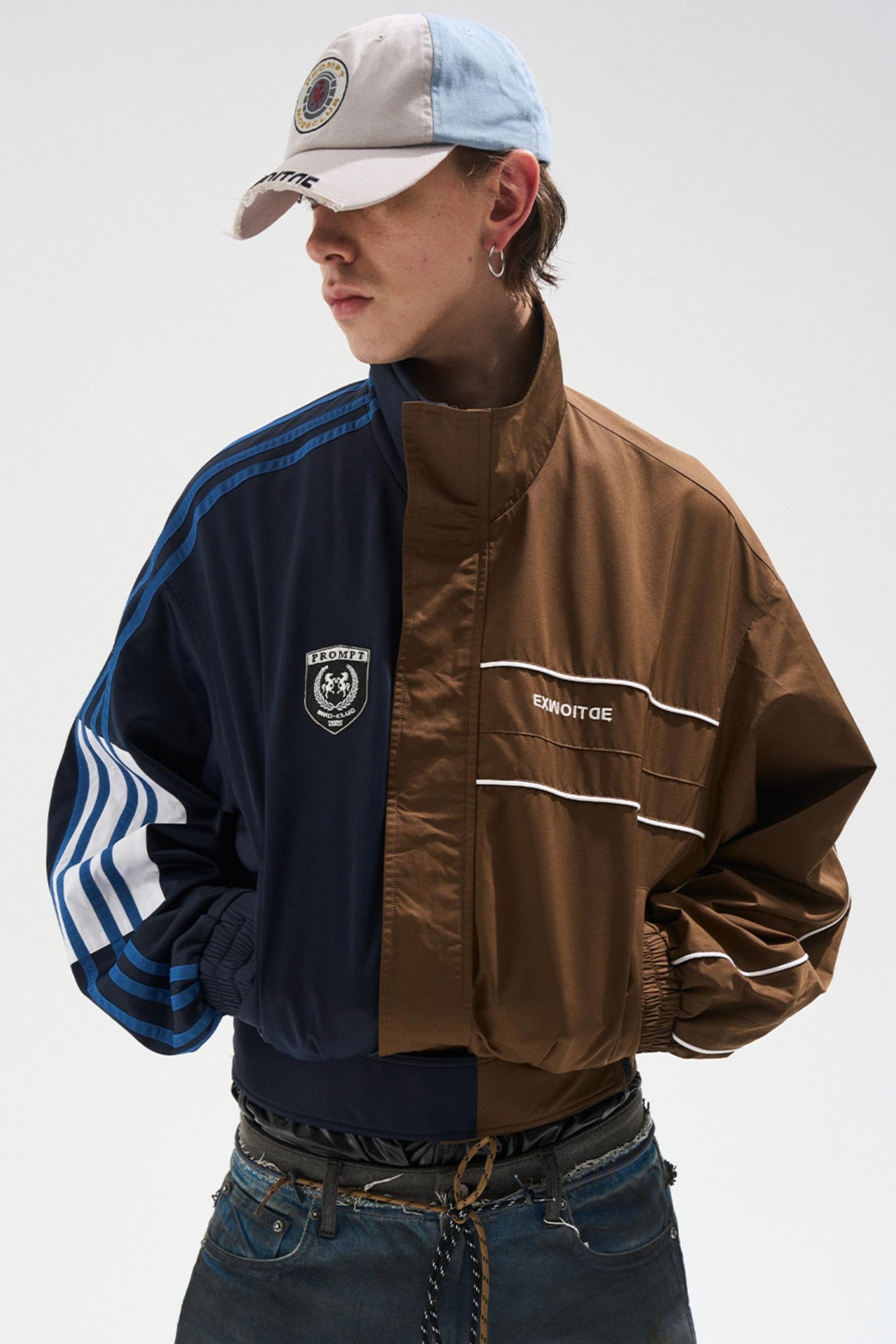 Casual Cropped Zip-Up Jacket