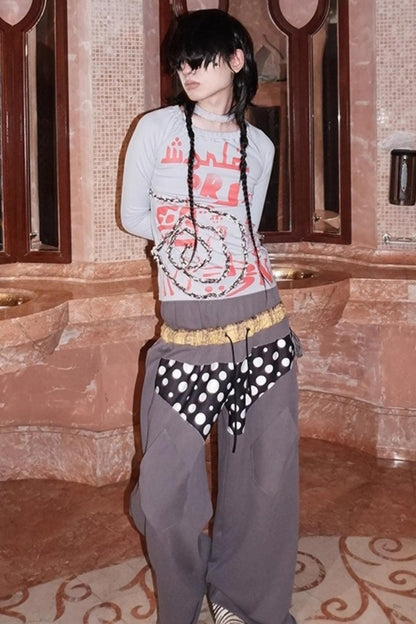 Swimming World Asymmetrical Long Sleeves Top