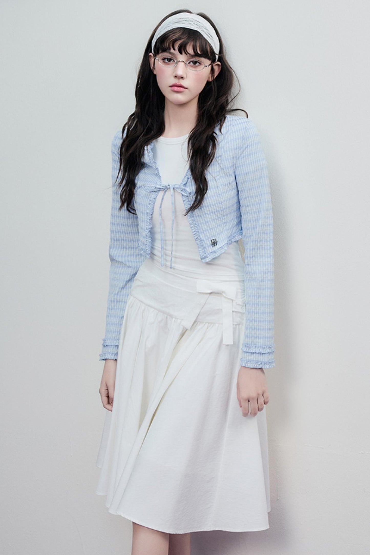 Lace Drawstring Cardigan