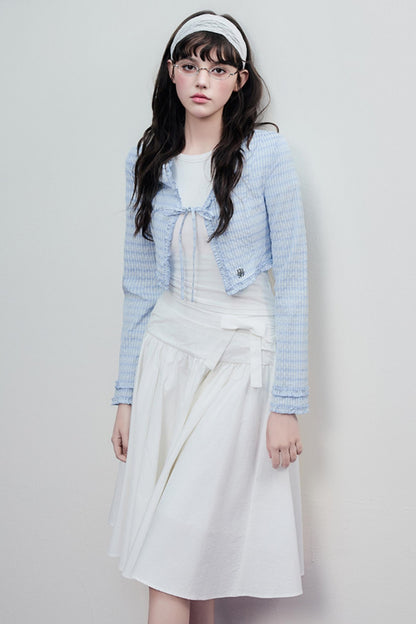 Lace Drawstring Cardigan