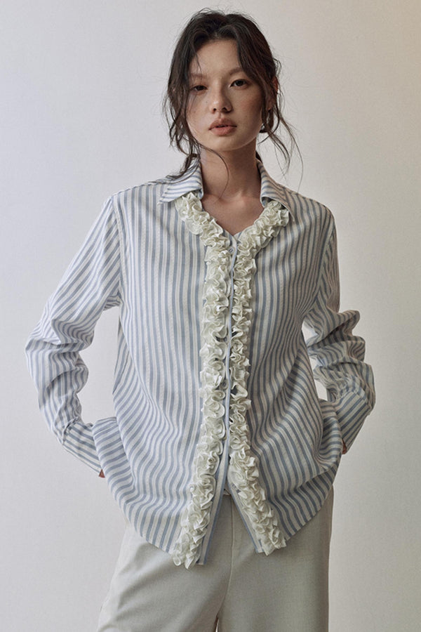 Three Dimensional Lace Shirt