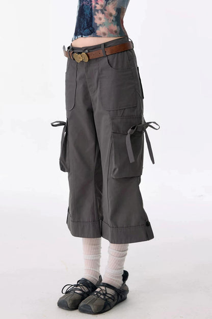 High-Waisted Workwear Casual Pants
