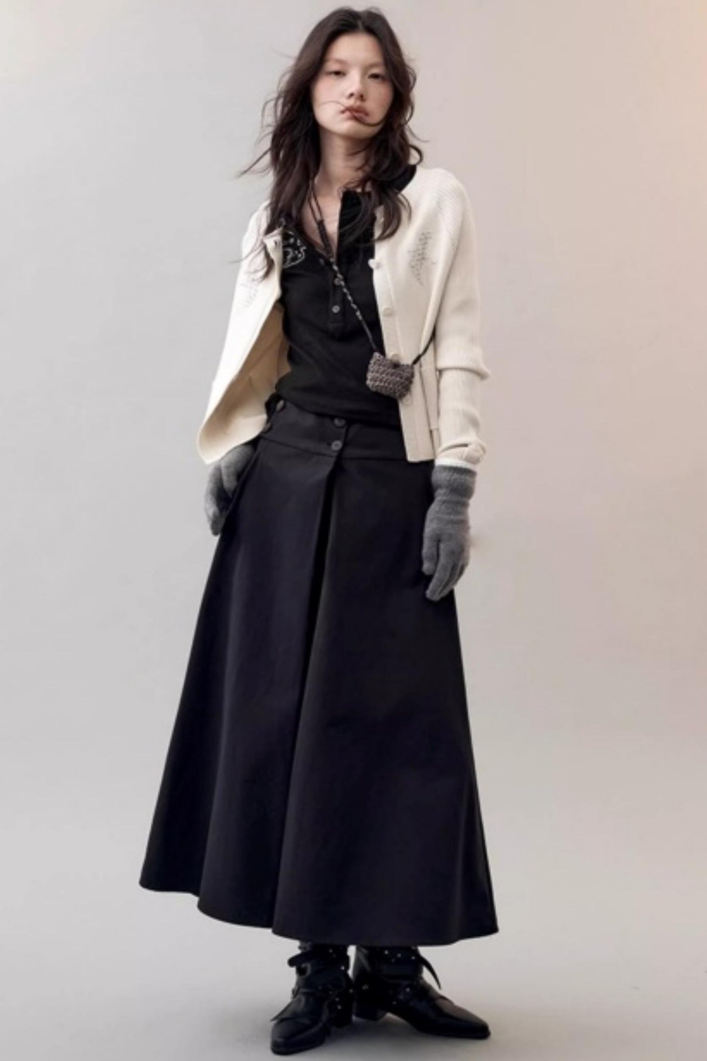 Chic Waist Deconstructed Skirt