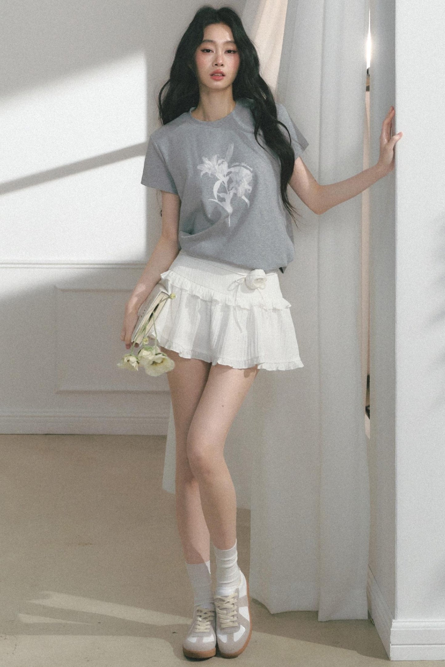 Floral Print Summer Short Sleeve Top