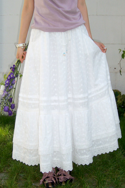 Waltz Patchwork A-Line Skirt