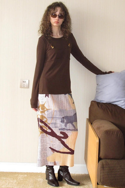 Cashmere Fake Two Piece T-Shirt