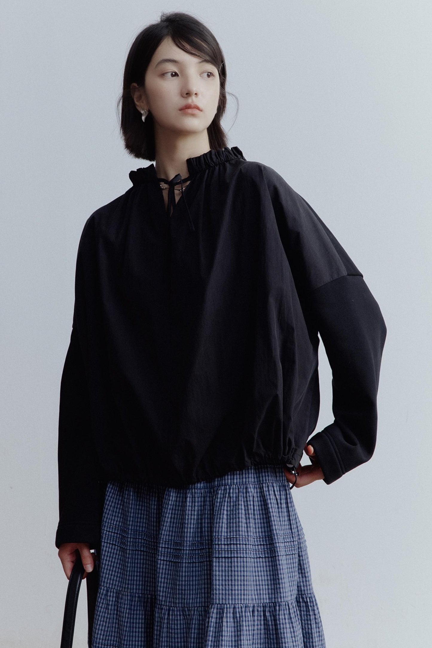 Personality Splicing Pullover Top