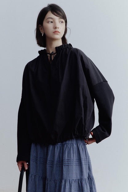 Personality Splicing Pullover Top