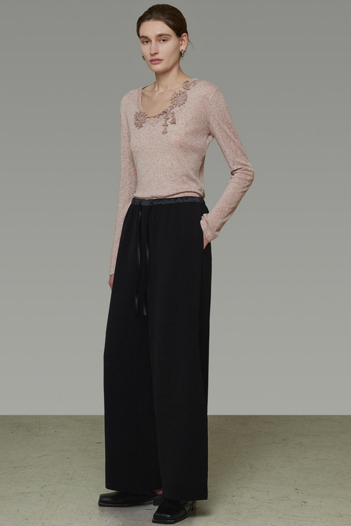 3D Crochet Patchwork Knitwear Top