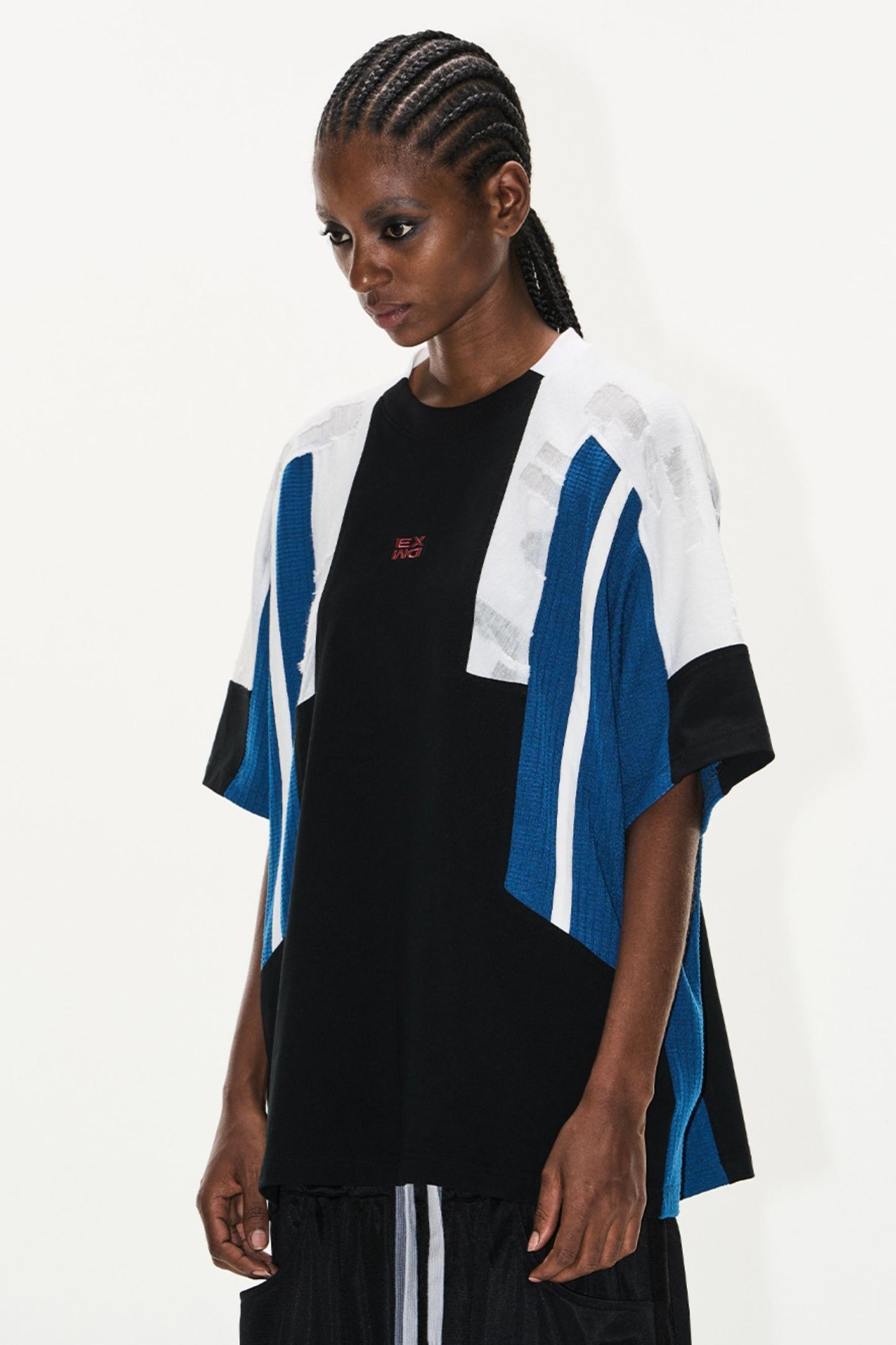 Colorblock Embroidered Tee
