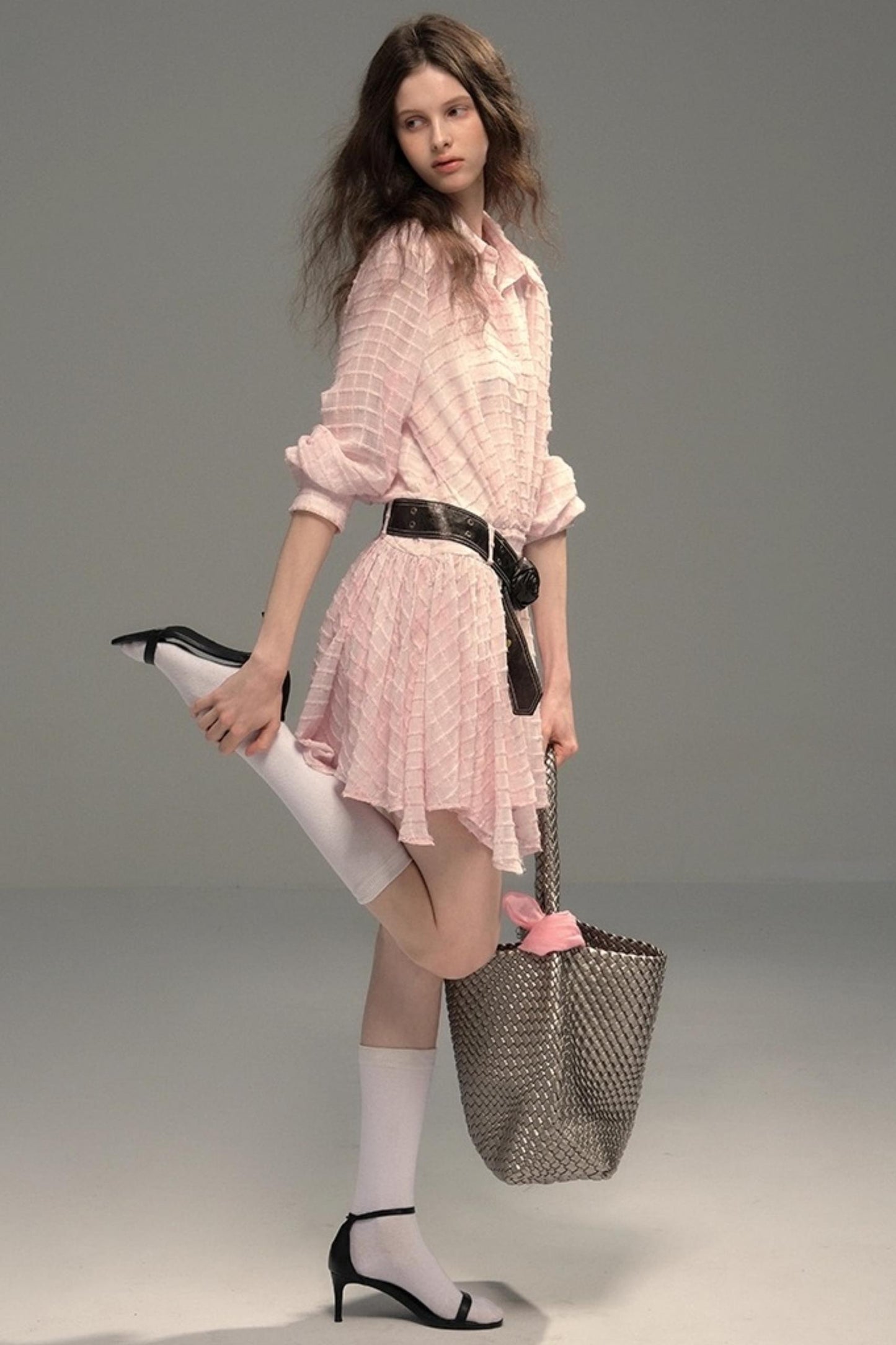 High-Tech Clear Check Dress