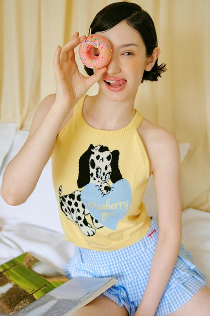 Yellow Dalmatian Puppy Top