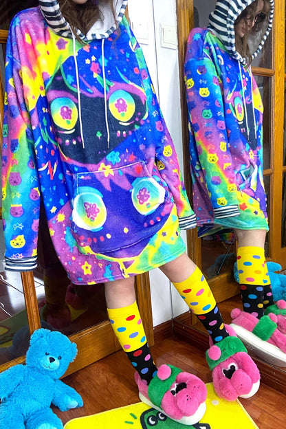 Colorful Cartoon Hooded Jacket
