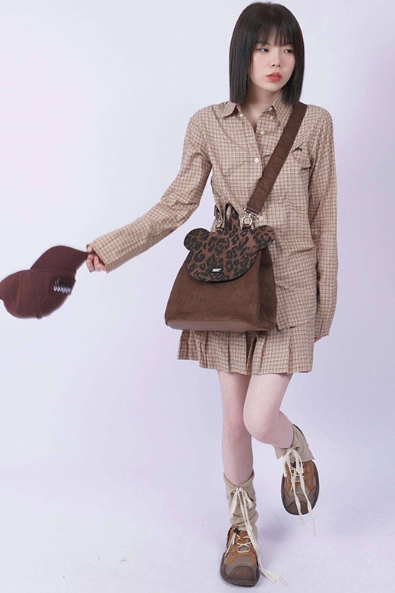 Patchwork Bear Crossbody Bag