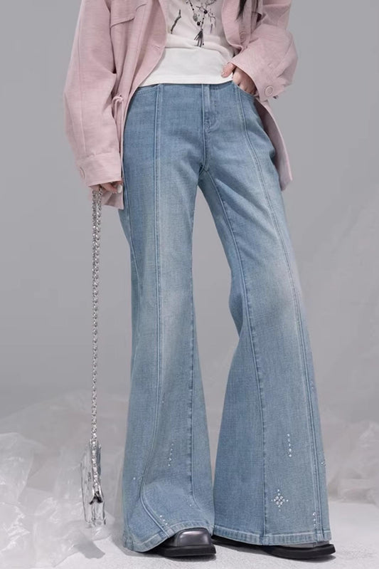 Starlight Blue Rhinestone Jeans