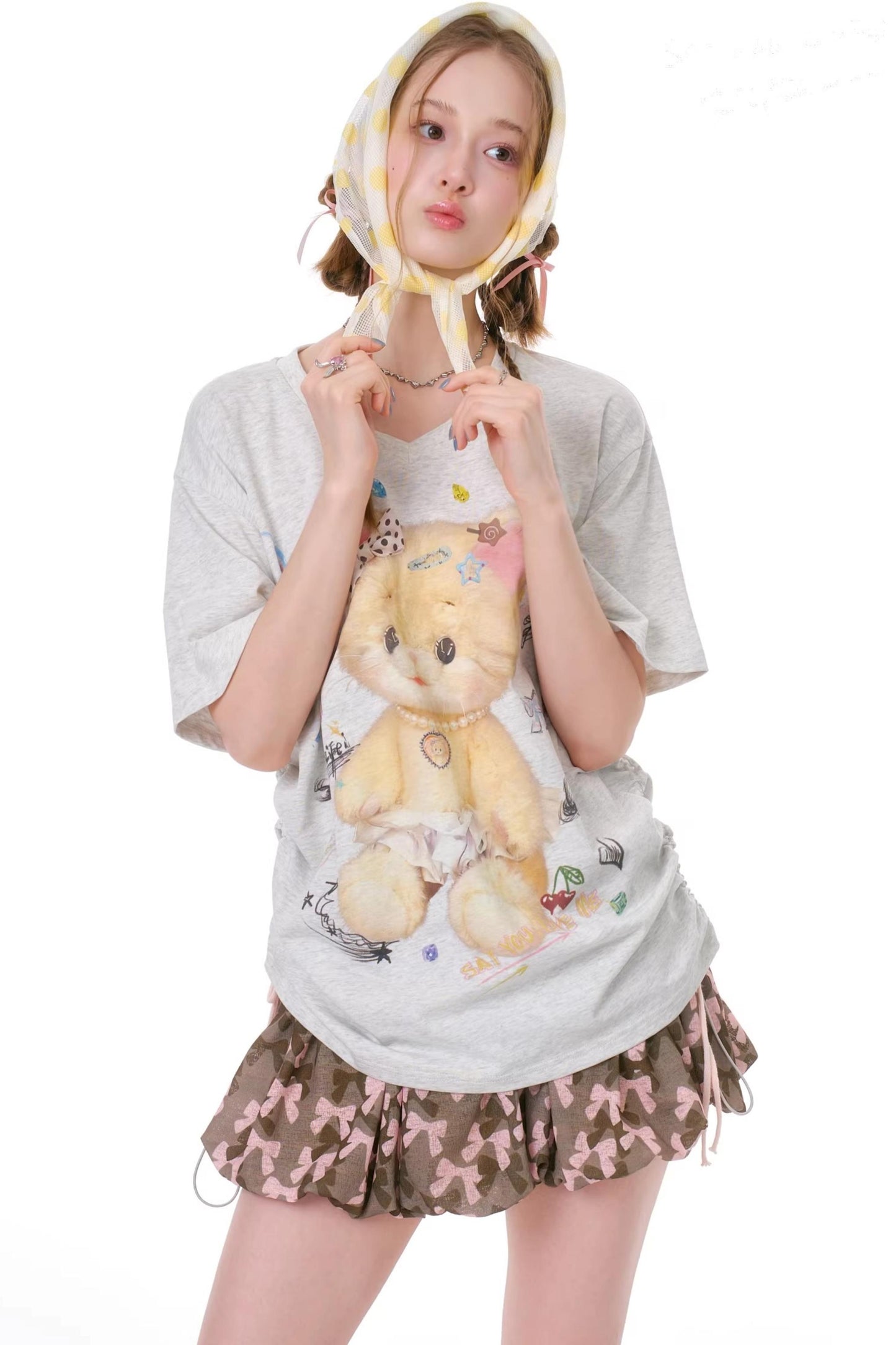 Gummy Bear V-Neck Top