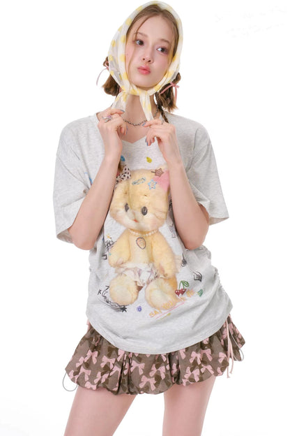 Gummy Bear V-Neck Top