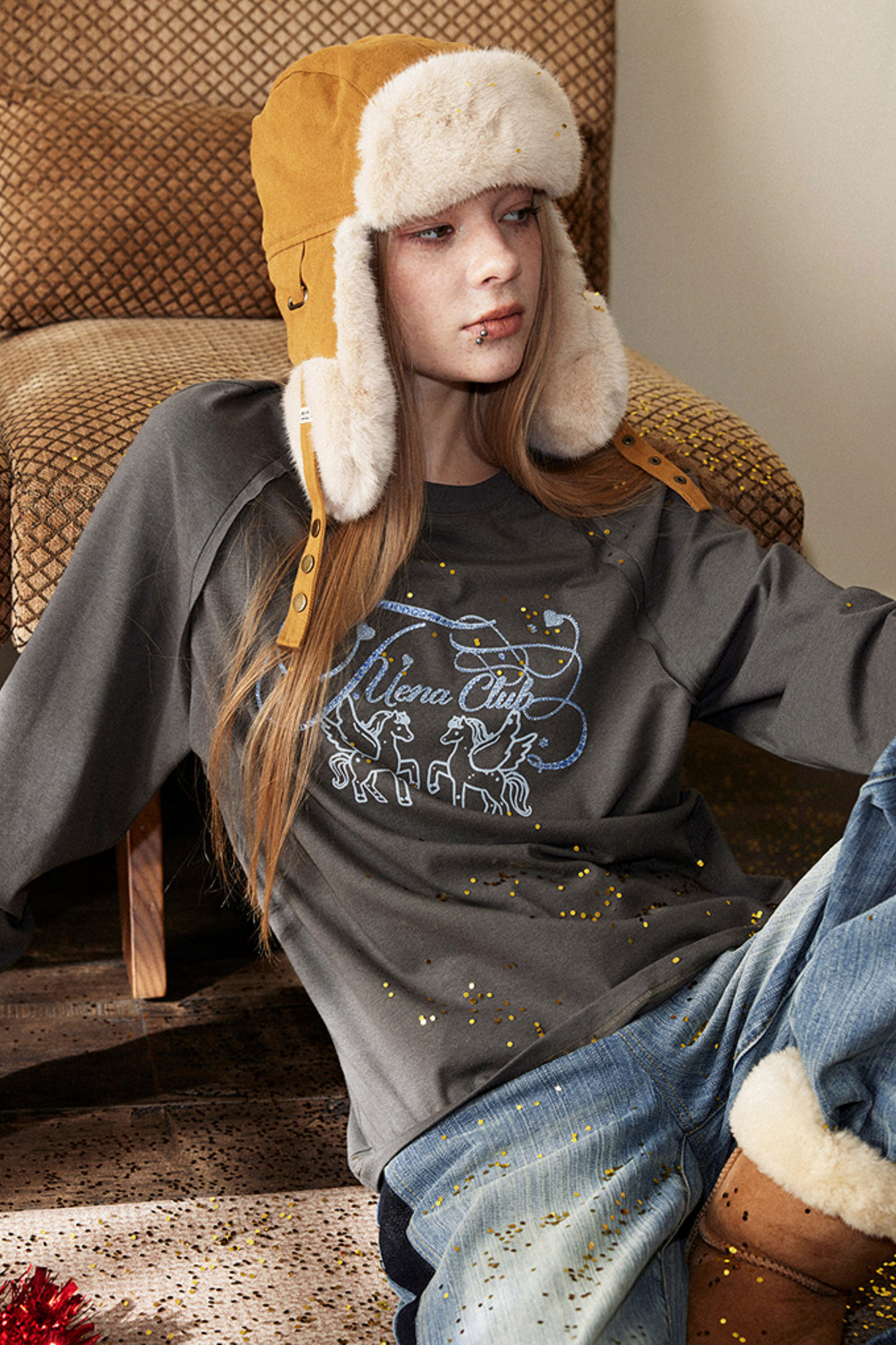 American Retro Pony Blouse