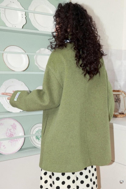 Green Manor Woolen Coat