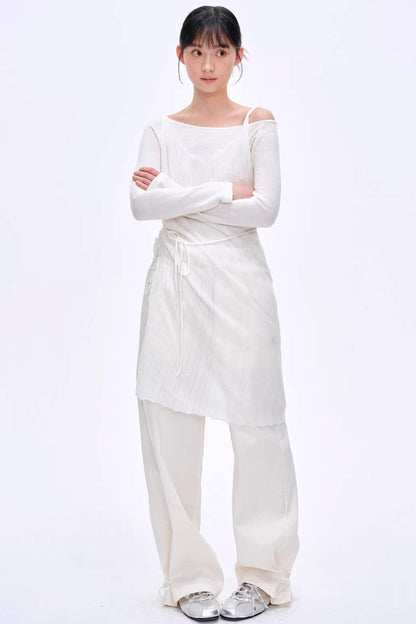 Lyocell Color-Block Pants