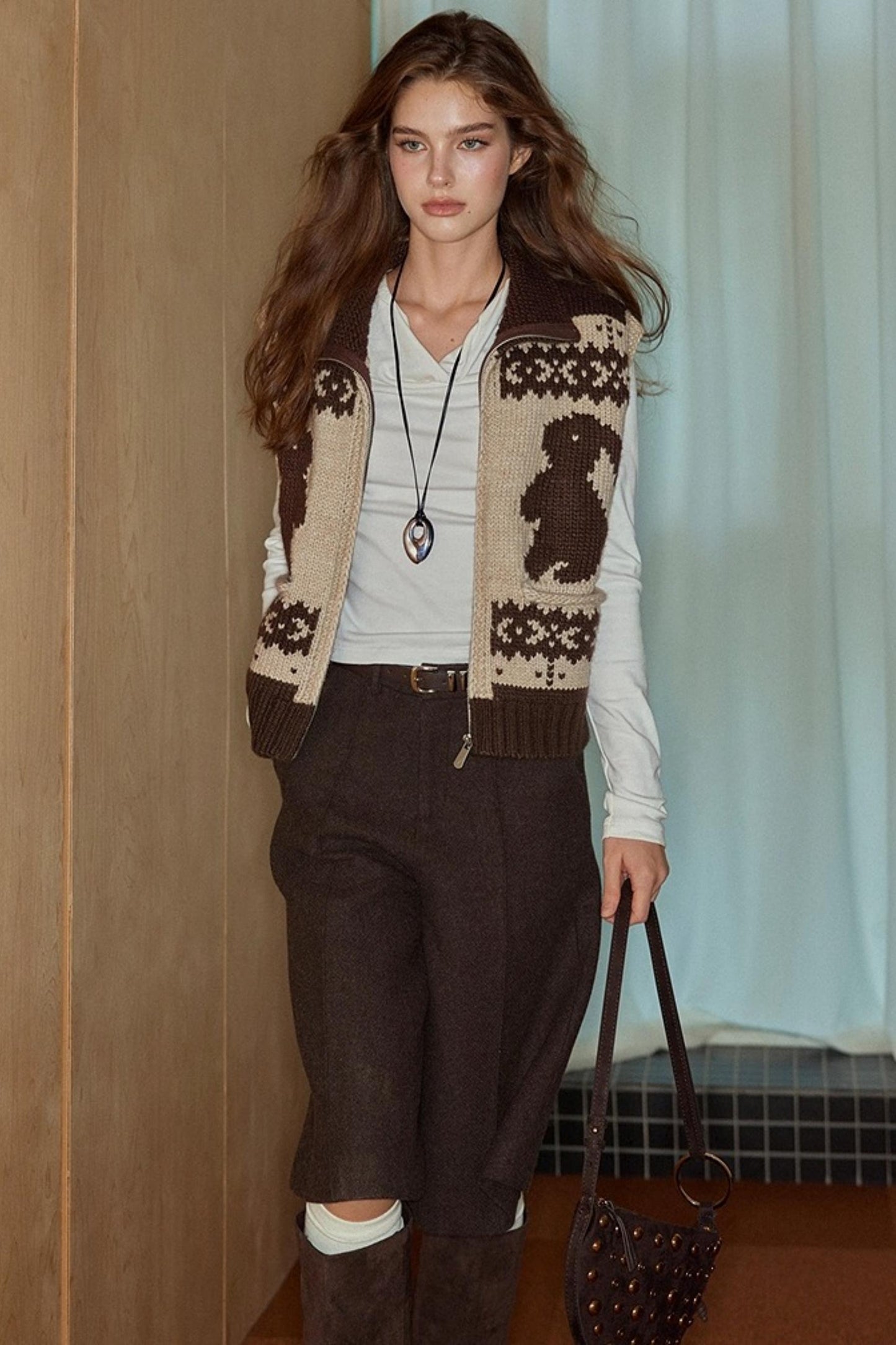 Rabbit Wool Cardigan