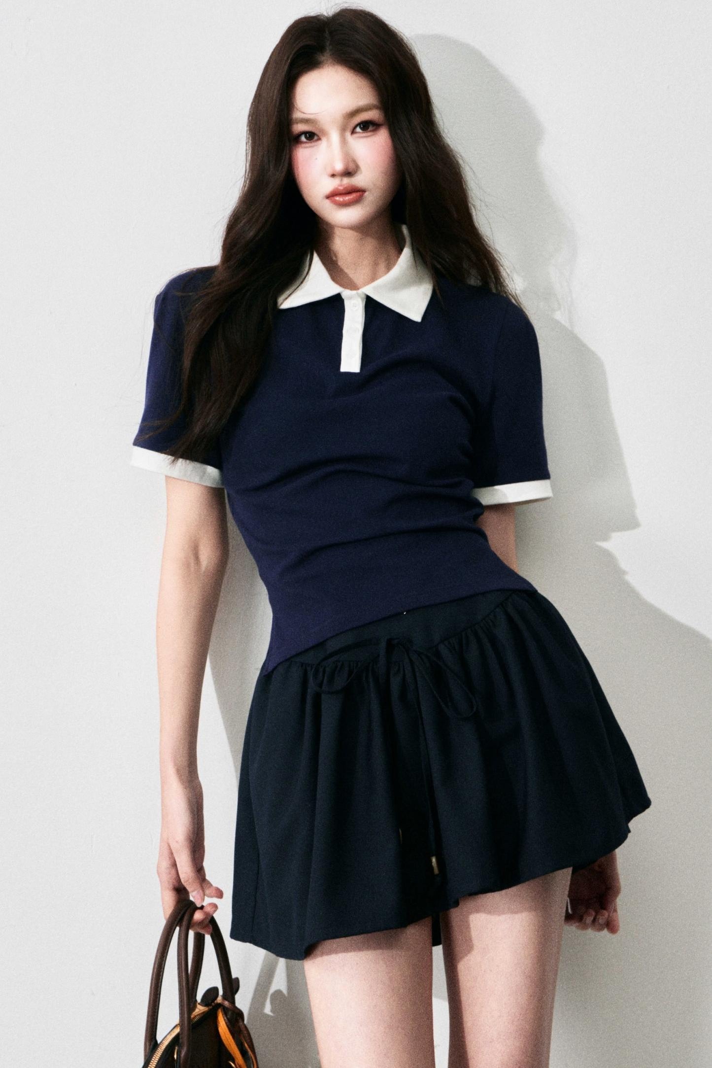 Fluffy Drawstring Skirt