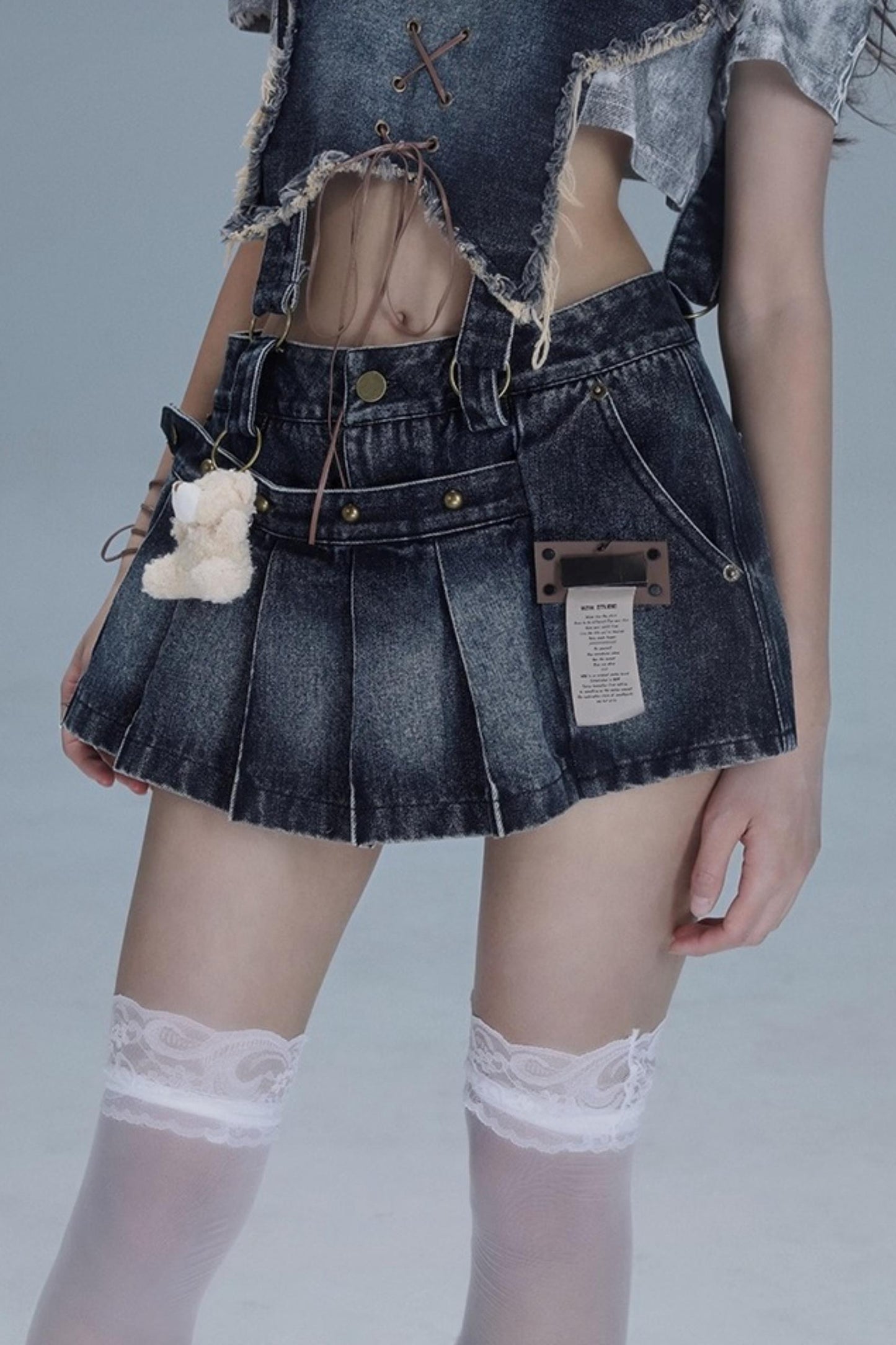 Denim Bib Culottes Set-Up