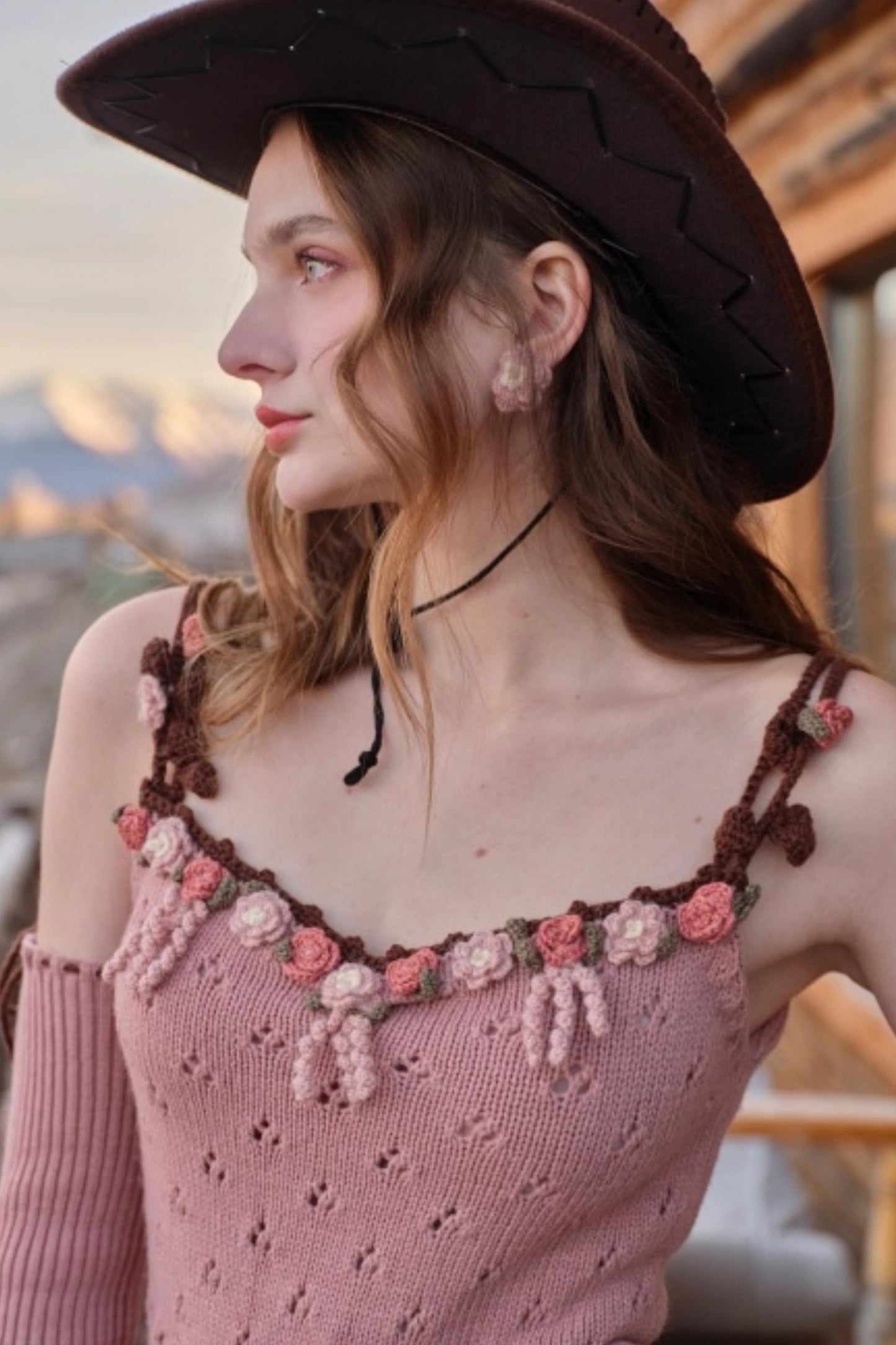 Juliet Retro Wool Knit Dress Set-Up