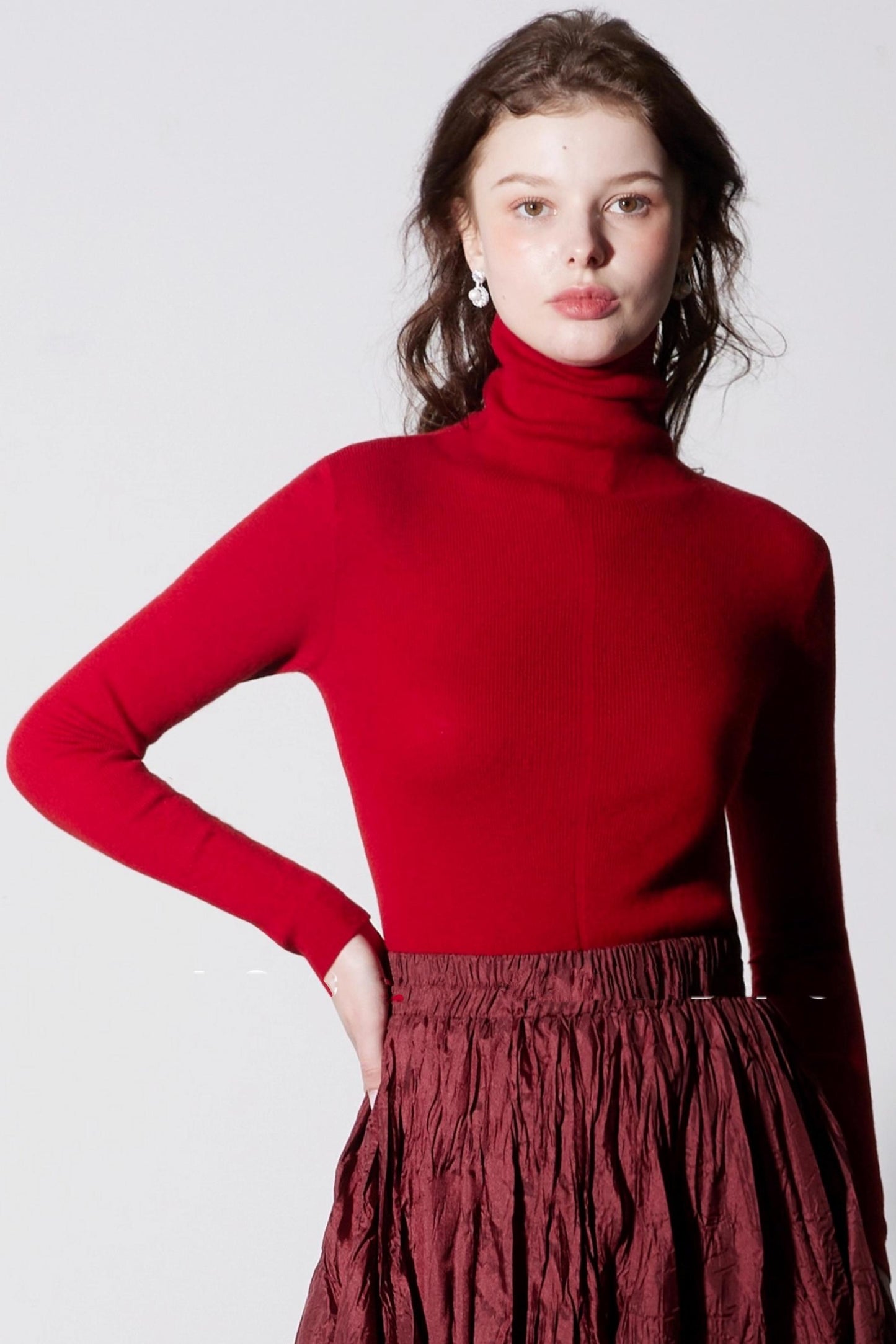 Ultra-Fine Wool Turtleneck Sweater