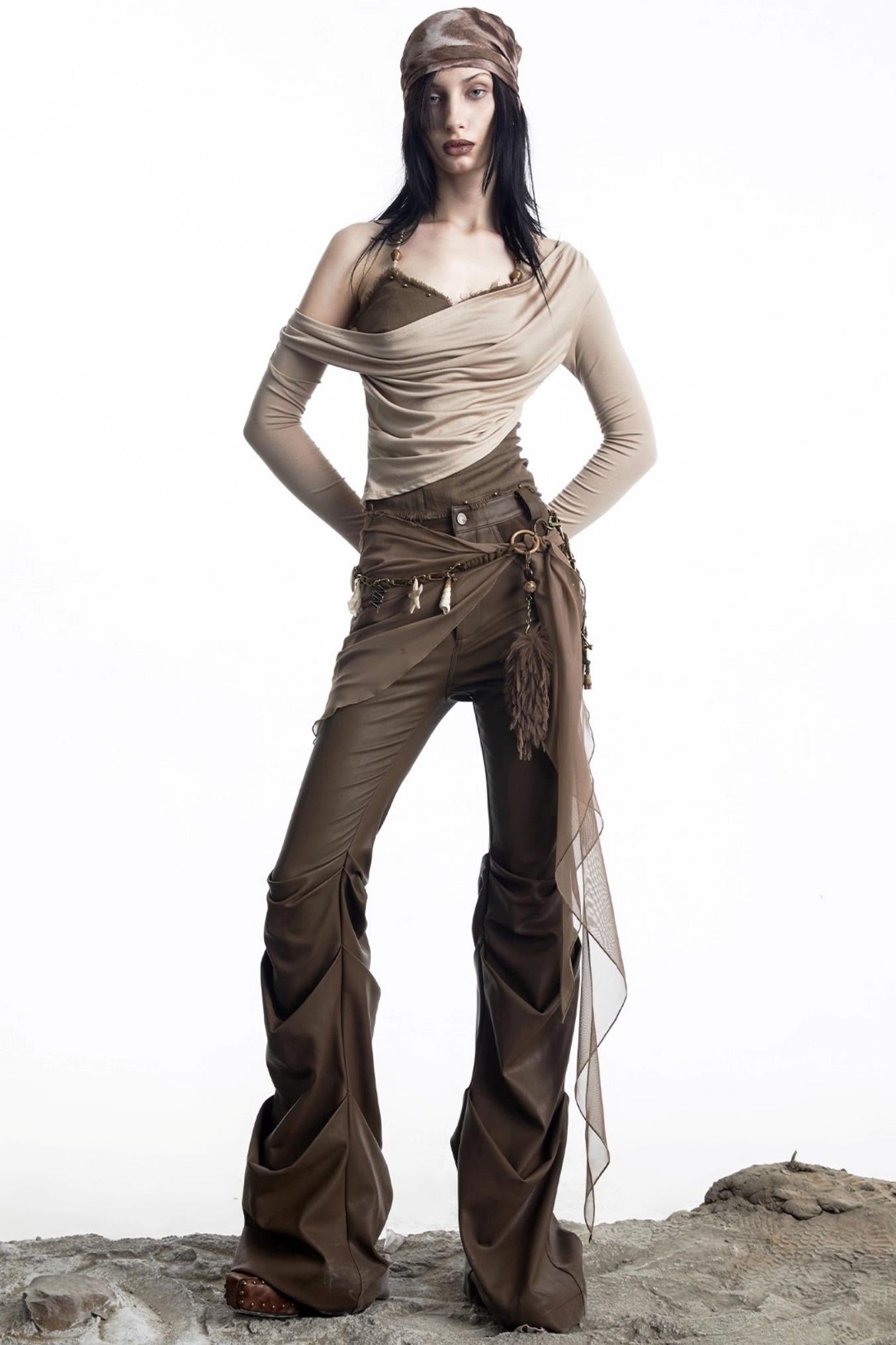 Fake Two Halterneck Swing Top