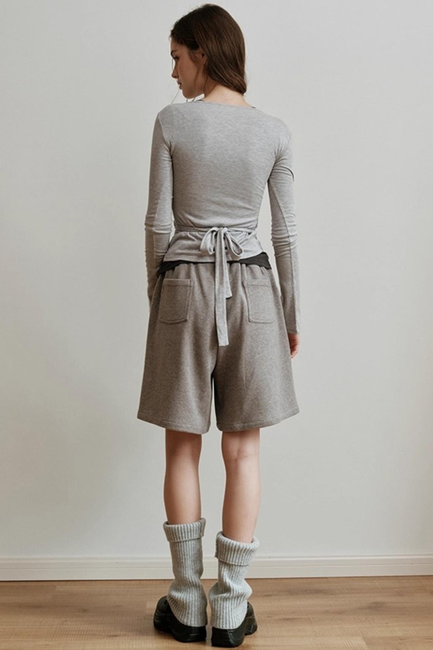 Yarn-Dyed Wool Bermuda Shorts