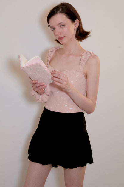 Handmade Rose Stitch Fabric Journal Notebook