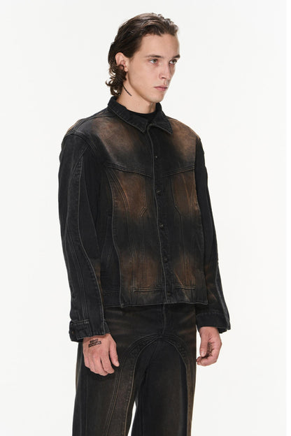 Aged Fall Denim Jacket