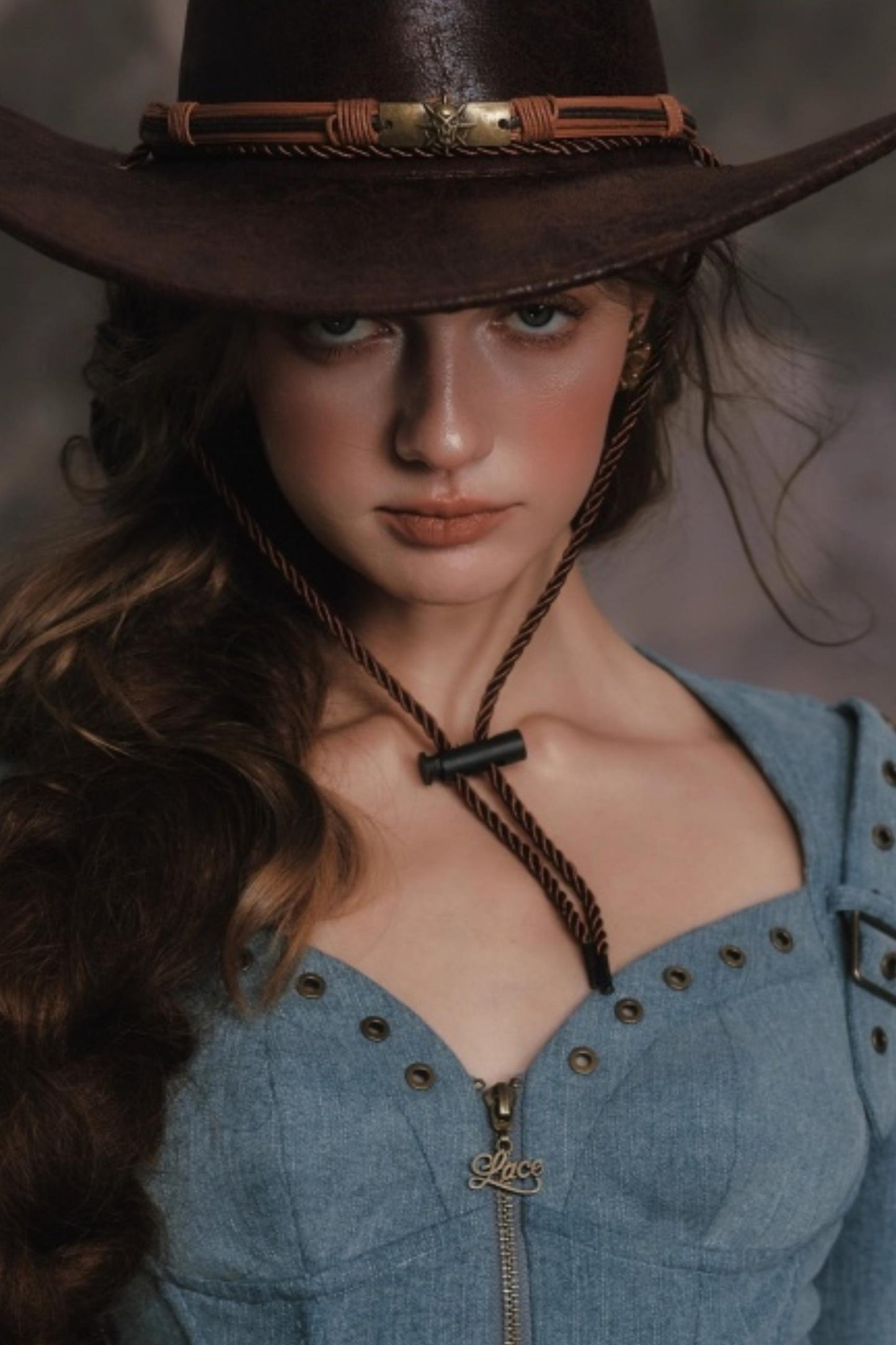 Denim Slim-Fit Jacket Skirt Set-Up