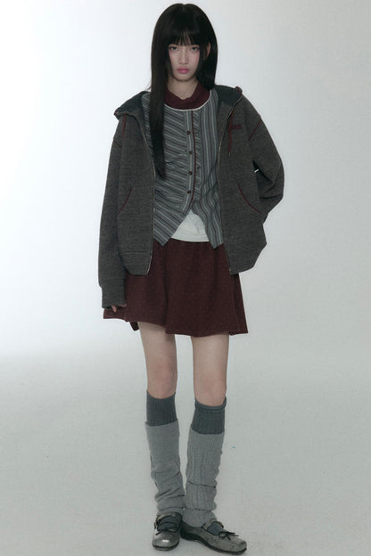 Layered Stripe Long Sleeve Top