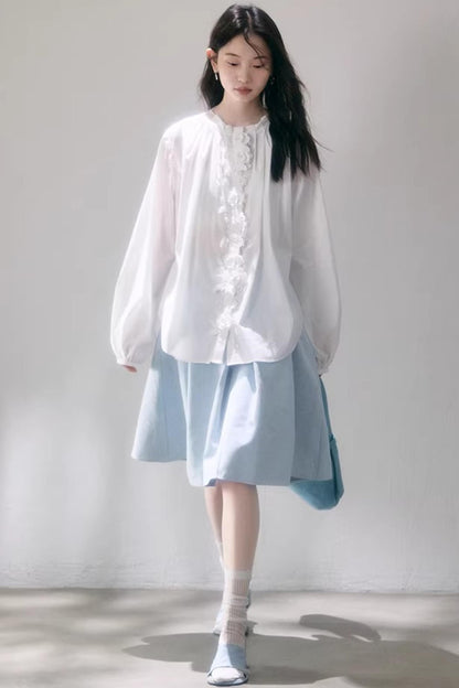 Elegant Pleated Midi Skirt