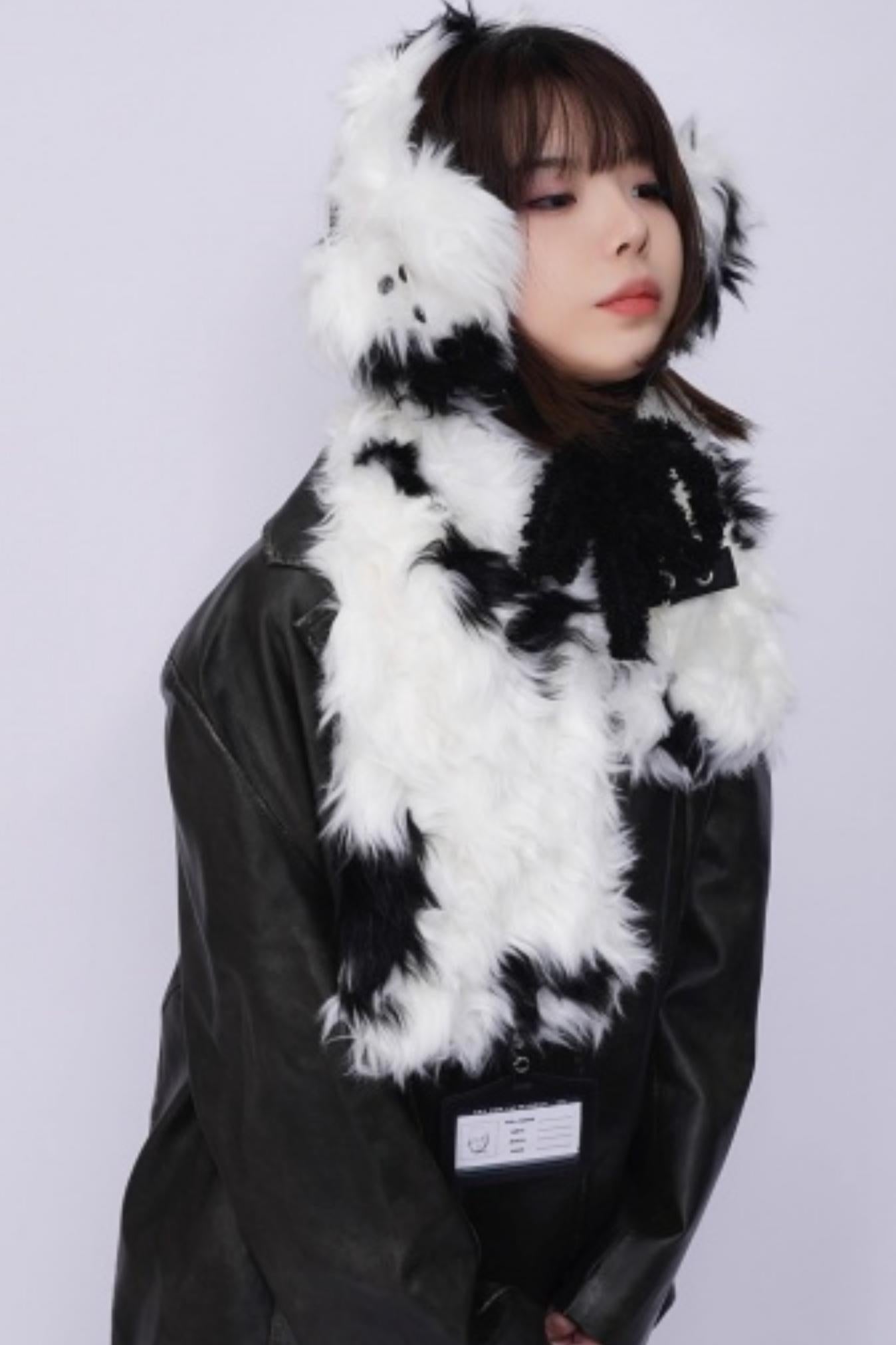 Rebirth Plush Patchwork Scarf