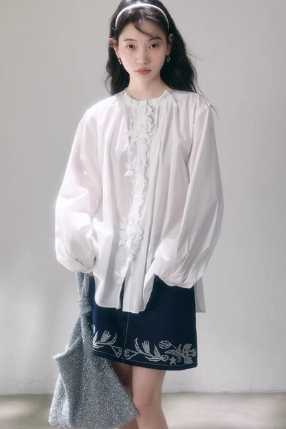 Jasmine Floral Lace Blouse
