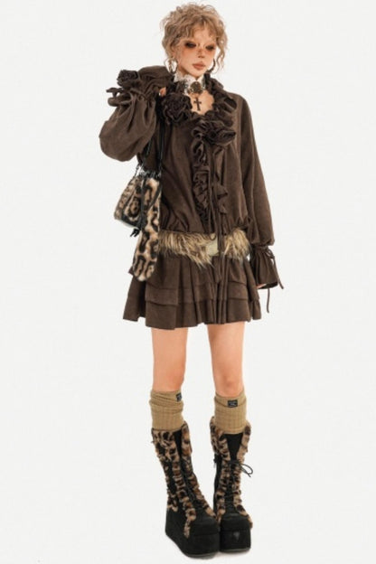 Baroque Pleated Shirt And Pants Set-Up