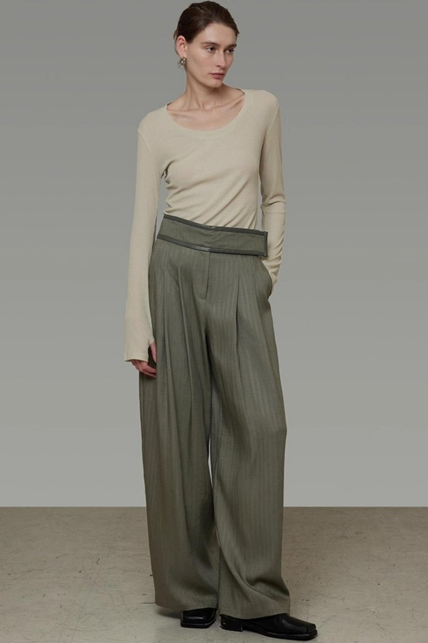 Autumn Slimming Wide-leg Pants