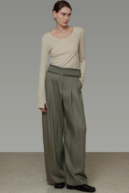 Autumn Slimming Wide-leg Pants