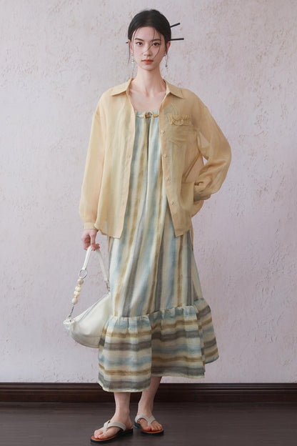 Charm Beaded Halter Dress