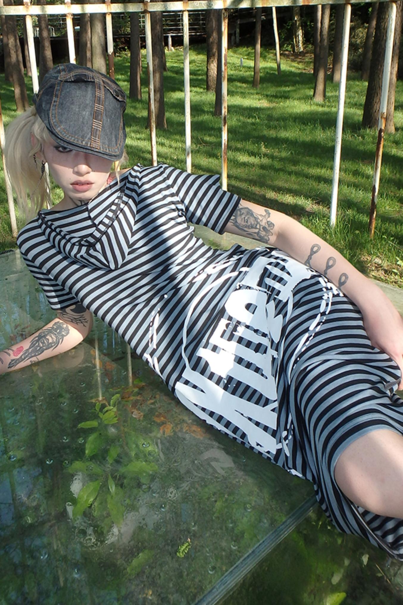 Stripe Multi-Wear T-Shirt Dress