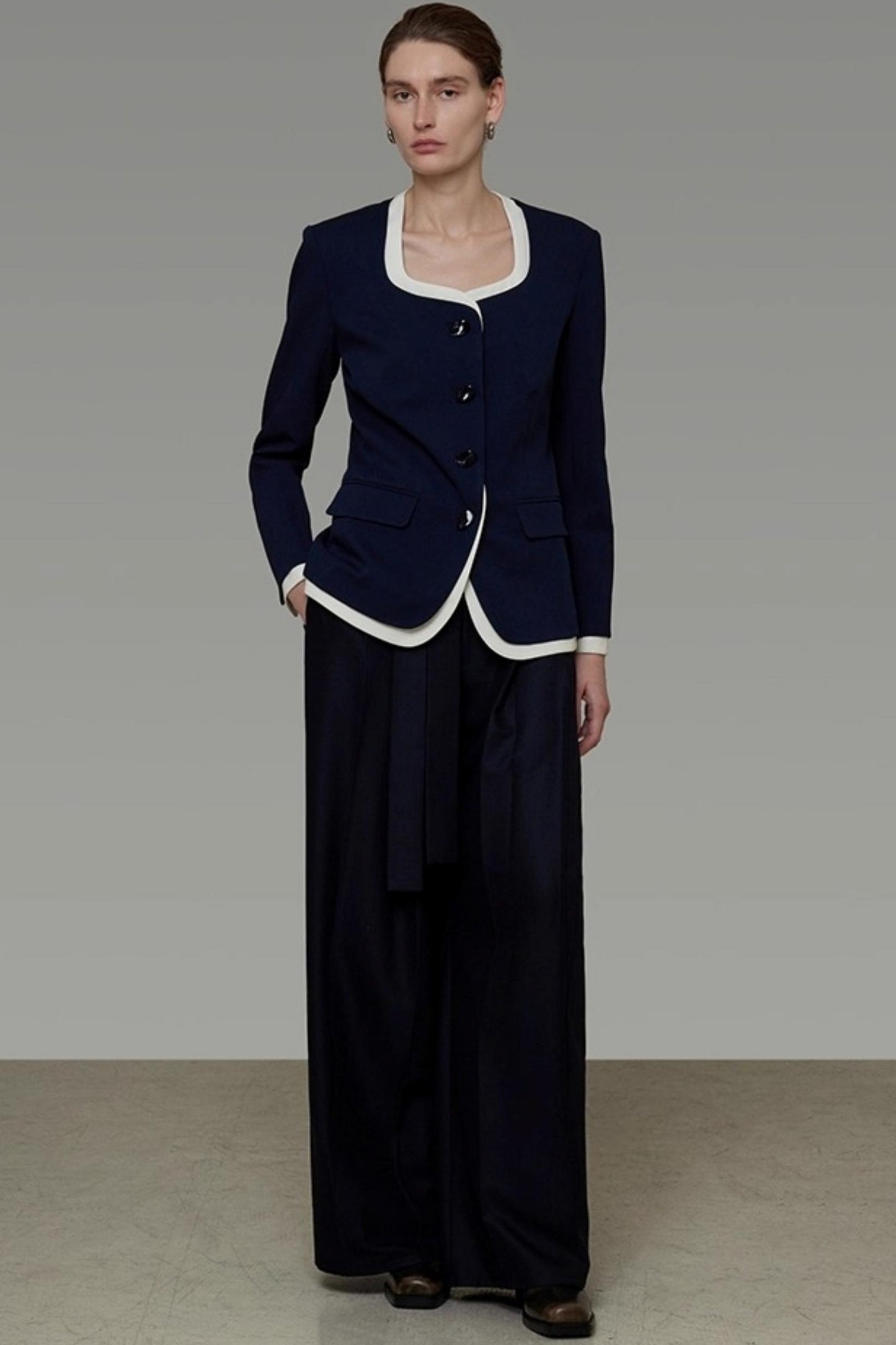 Chic Square Neck Waist Top