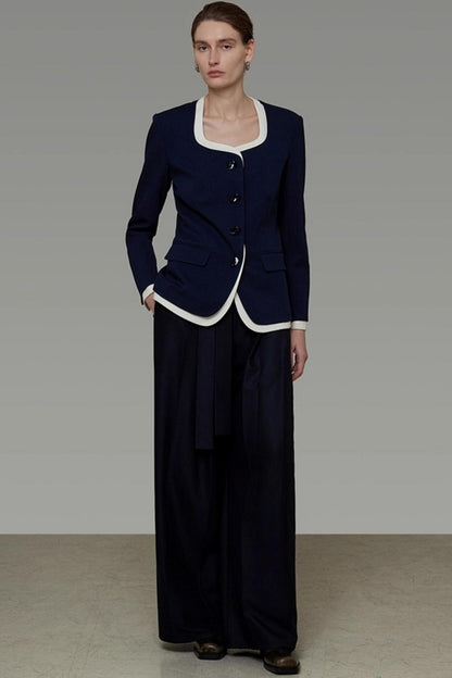 Chic Square Neck Waist Top