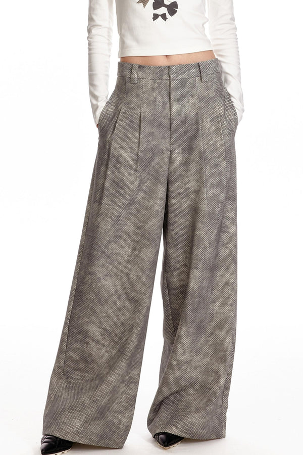 Retro Wide Leg Trousers Set-Up