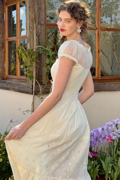 Whimsical White Rabbit Summer Dress